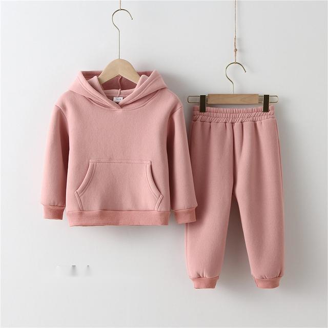 Children Clothes Kids Suit Warm Sweater Girl Fleece Hoodies - RICALOUX