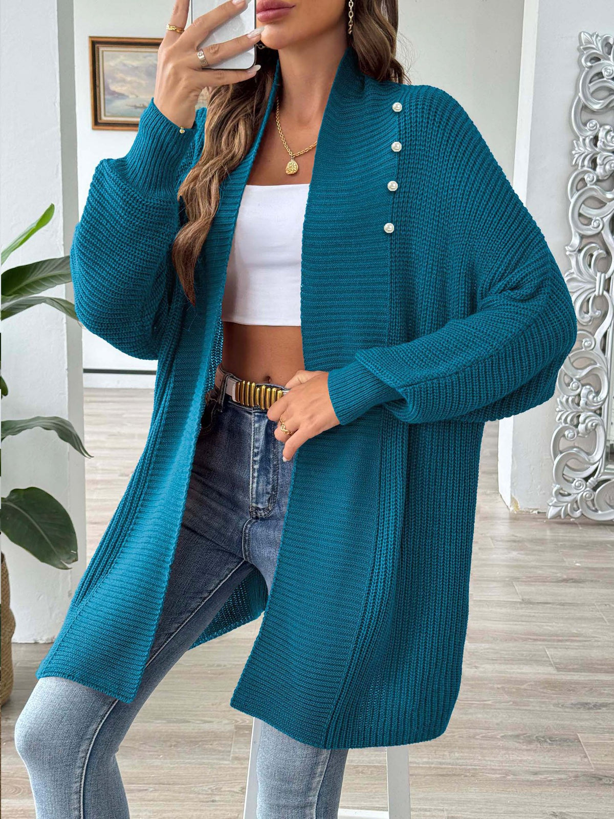 Women's Simple Fashion Loose Sweater Coat by Ricaloux