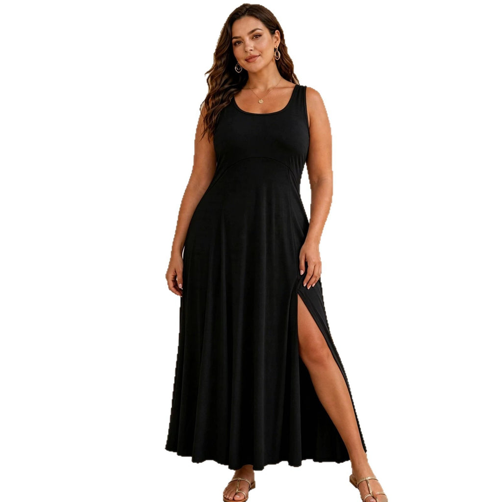 Plus-size Casual Loose-fit Womens Dress by Ricaloux