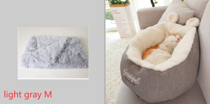 Pet Dog Bed Warming Soft Sleeping Bag Cushion Puppy Kennel - RICALOUX