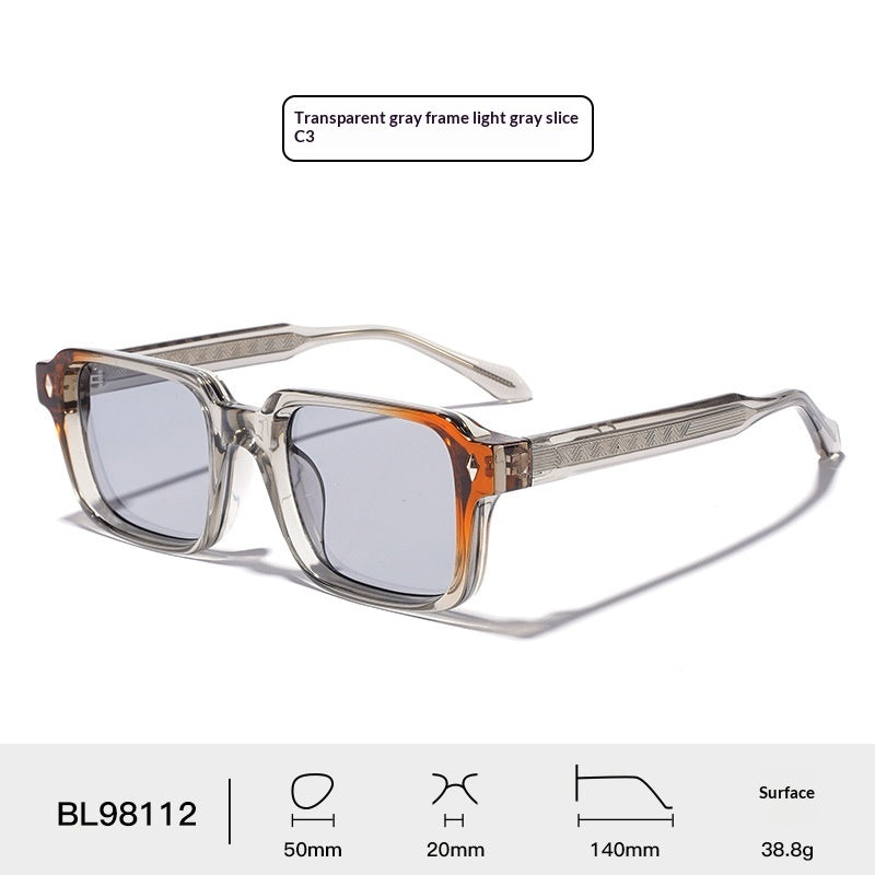 UV400 UV-protection Imitation-acetate Thick-frame Sunglasses – Premium 0 | RICALOUX