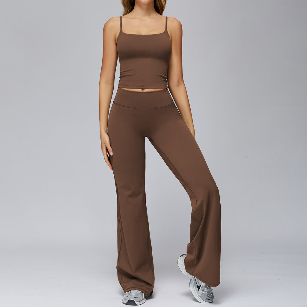Tight-fitting Wide-leg Casual Sportswear Set by Ricaloux