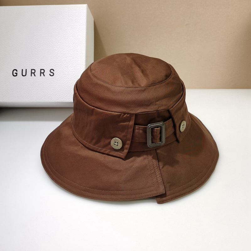 All Matching Japanese Style Streetwear Retro Sun Hat That Flatters The Face For Fall And Winter by Ricaloux