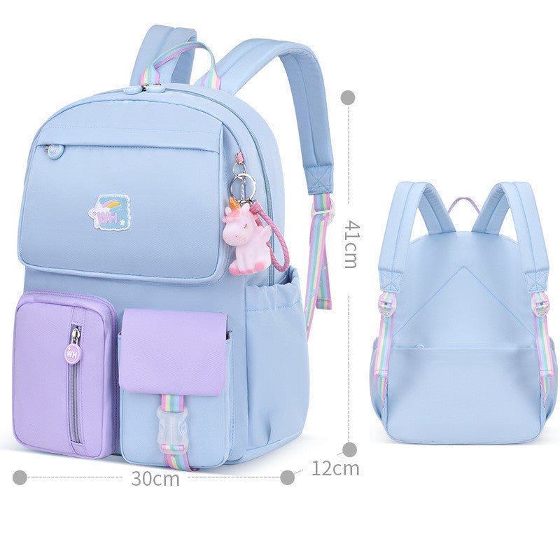 Girls Lightweight Children Spine Protection Shoulder Bag - RICALOUX