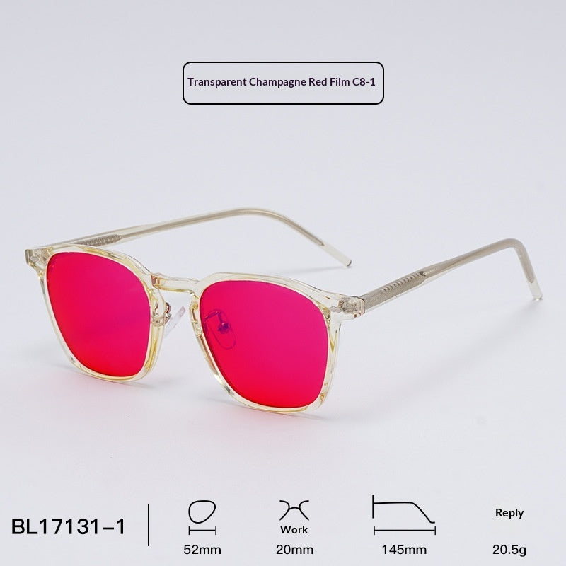 Orange Colored Glasses Anti Blue Light Eye Protection AR Anti Reflective Film by Ricaloux