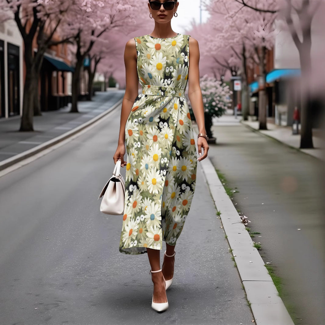 Elegant Sleeveless Casual Dress For Ladies – Premium 0 | RICALOUX