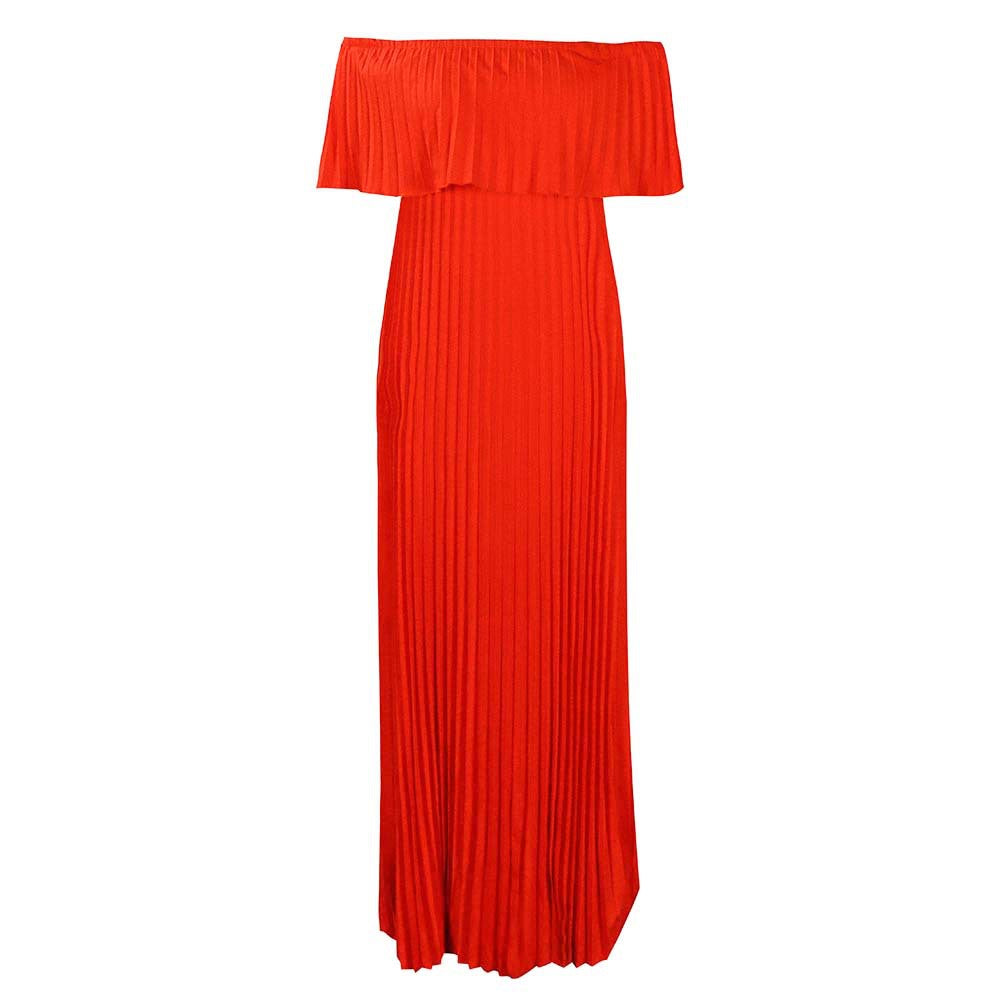 Springs New Sexy Off-shoulder Pleated Dress – Premium 0 | RICALOUX