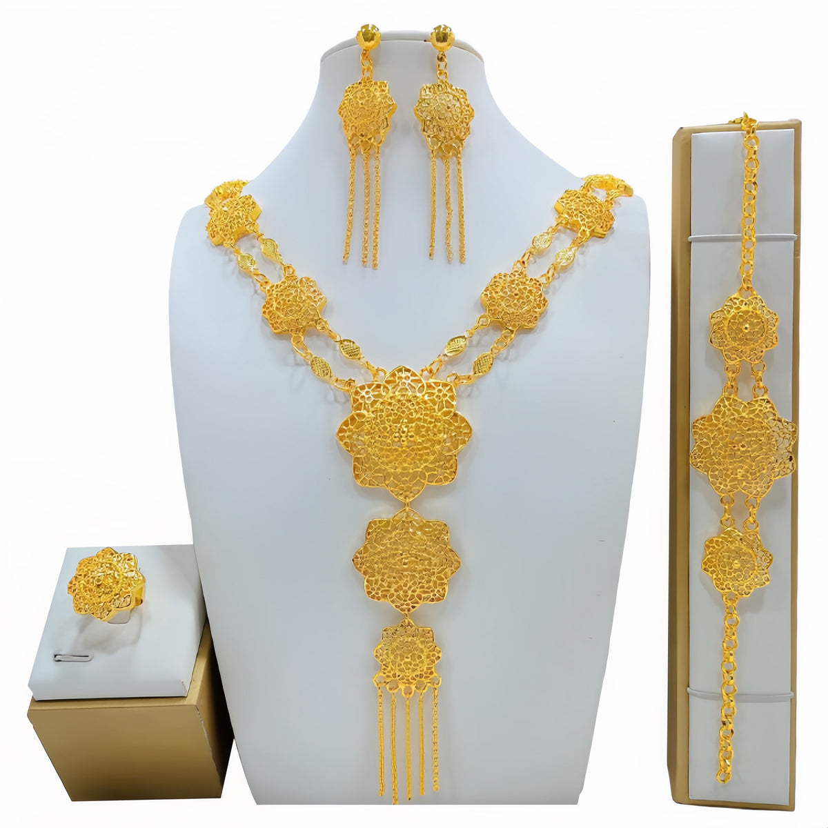 Jewelry Suit Bridal Gift For Women Wedding Decoration by Ricaloux