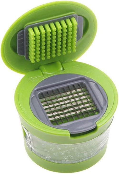 1pc Premium Stainless Steel Multifunctional Garlic Press, Manual Mincer Essential Kitchen Gadget For Home And Restaurant Use - RICALOUX