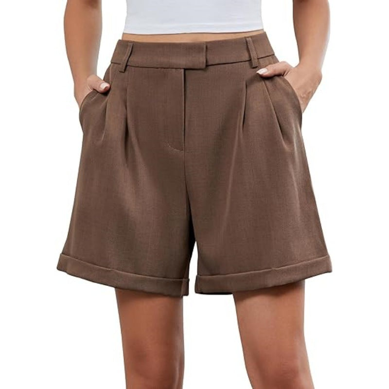 Womens Summer Elastic Business-Formal Shorts – Premium 0 | RICALOUX