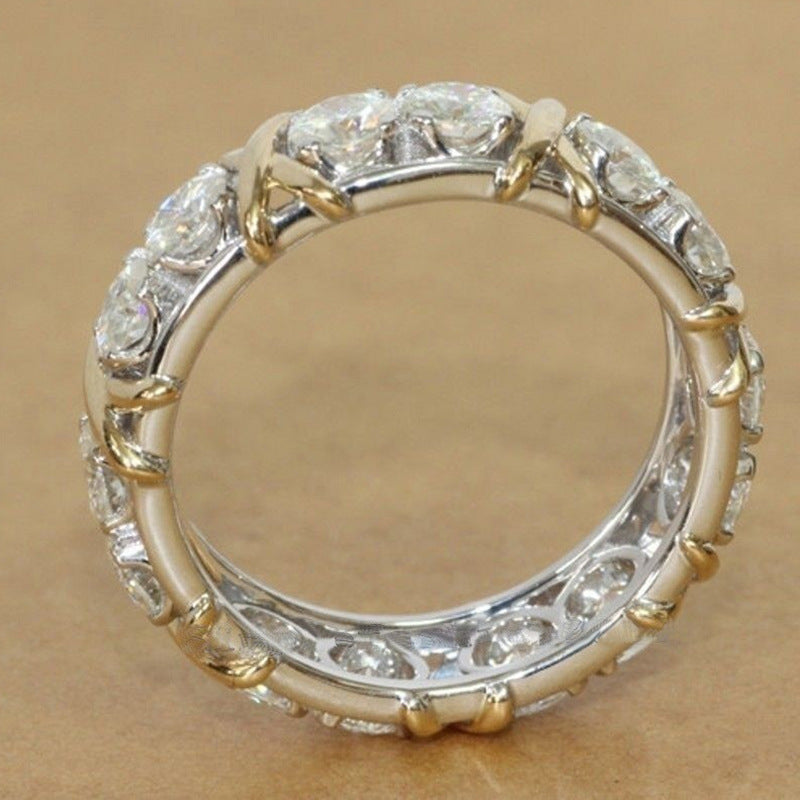 Cross Jewelry Zircon Ring For Women by Ricaloux