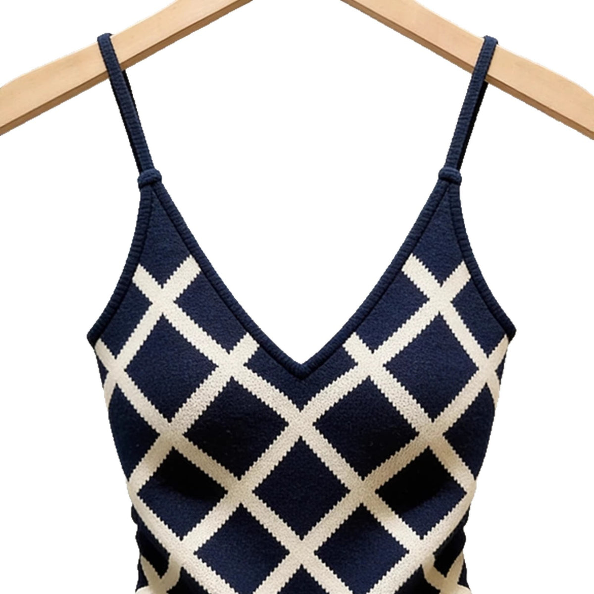 Special Blue Plaid Strap Top For Women – Premium 0 | RICALOUX