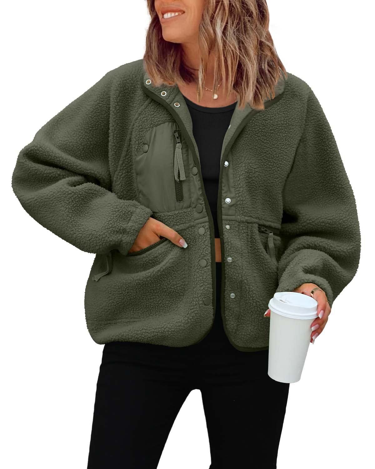 Polar Fleece Sports And Leisure Sweater Jacket Top - RICALOUX