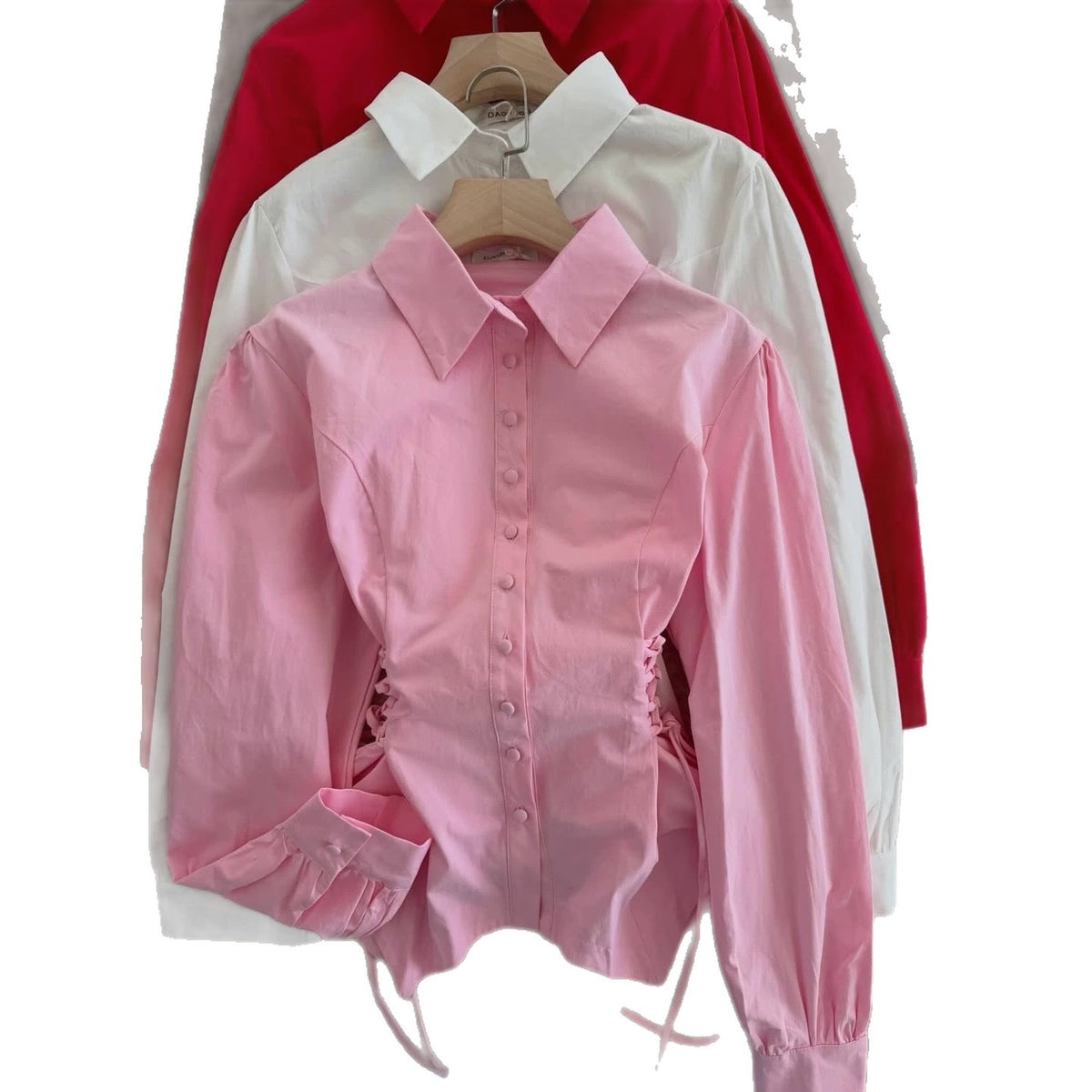 Fitted-waist, Long-sleeve Womens Single-breasted Blouse – Premium 0 | RICALOUX