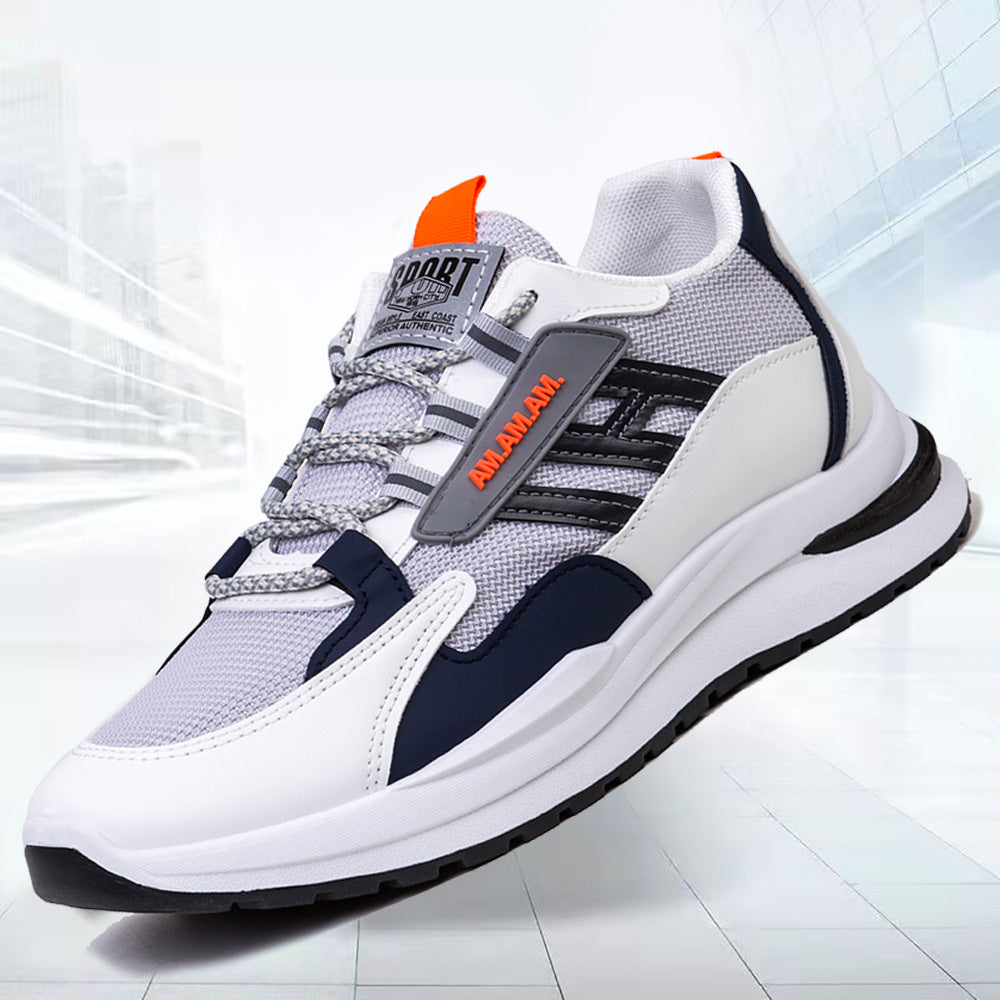 Men Sneakers White Sports Shoes Running Walking by Ricaloux
