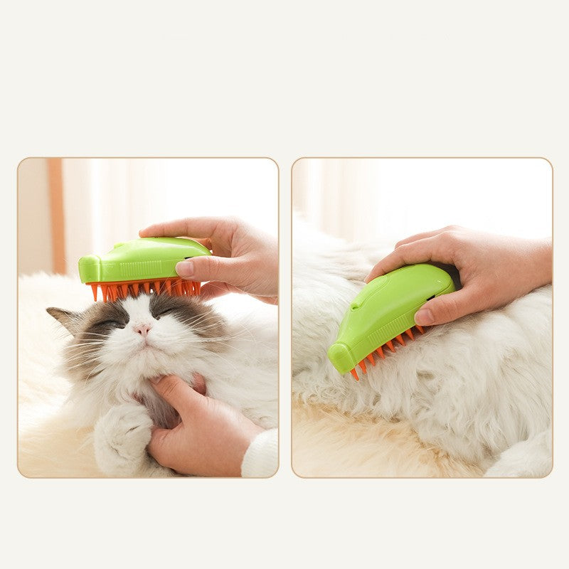 3 In 1 Pet Steam Brush Cat Dog Cleaning Steamy Spray Massage Beauty Comb Hair Removal Grooming Supplies Pets Accessories by Ricaloux