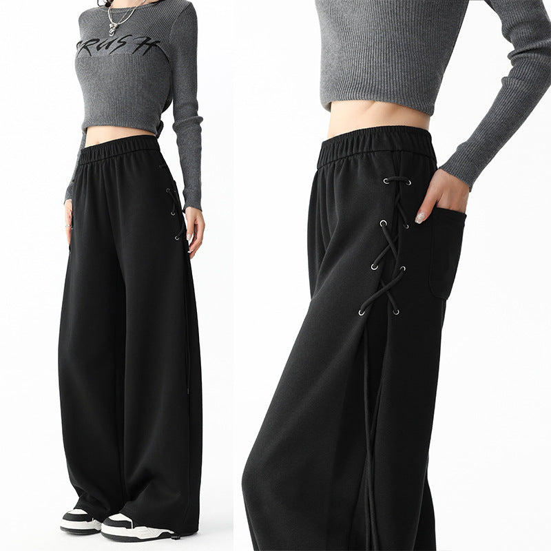 Fashionable Sporty Sweatpants Casual Pants For Women Spring New Arrivals by Ricaloux