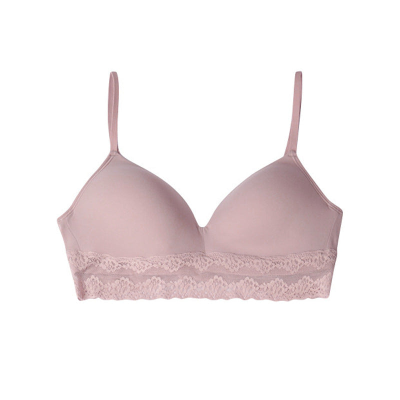 Lace Smooth-surface Bra French Style Wireless – Premium 0 | RICALOUX