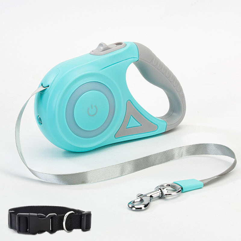 Dog Leash Retractable Leash And Dog Collar Spotlight Automatic Pet Dog Cat Traction Rope For Small Medium Dogs Pet Product by Ricaloux