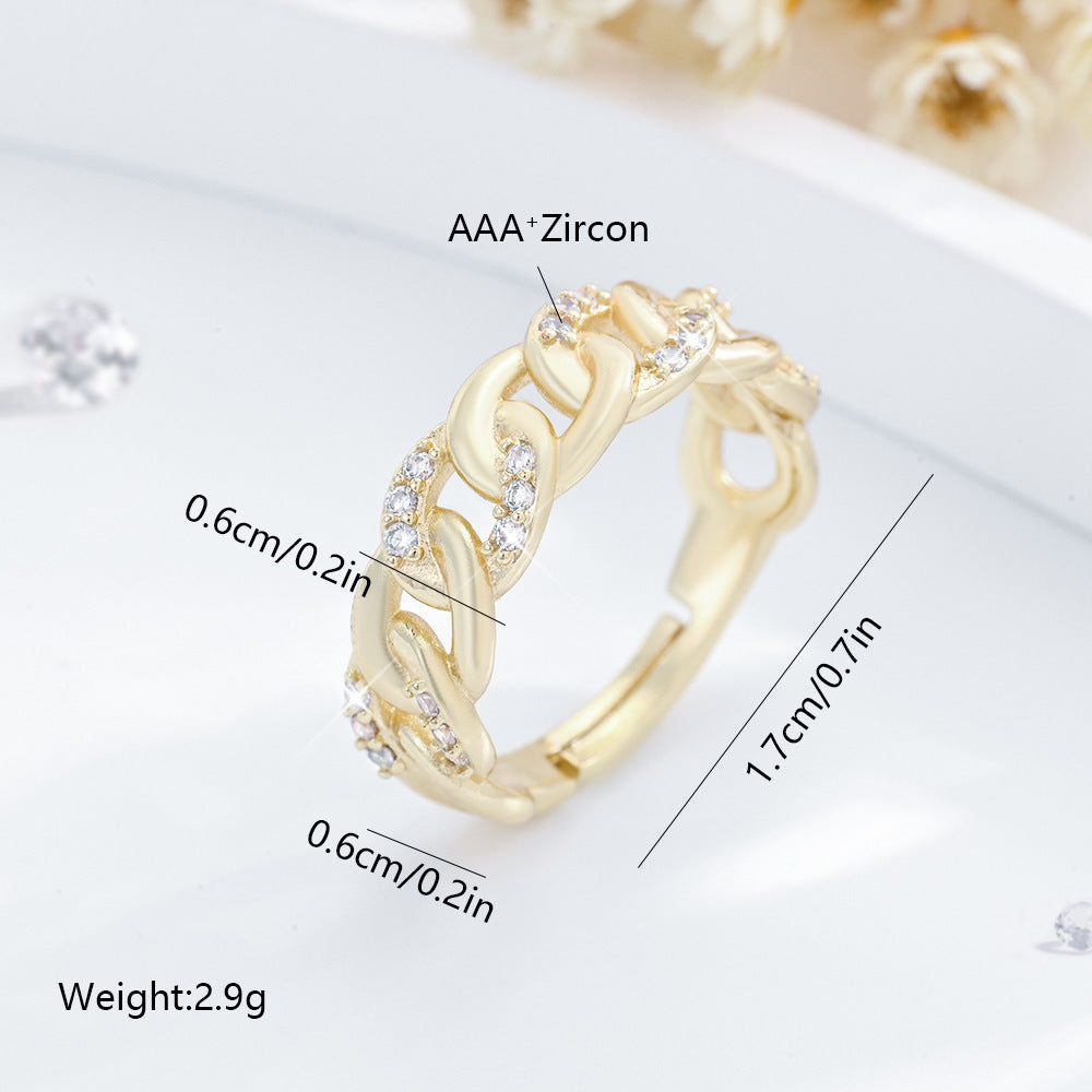 Ring Chain For Women Hand Jewelry by Ricaloux