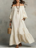 Bohemian Off Shoulder Long Dress by Ricaloux