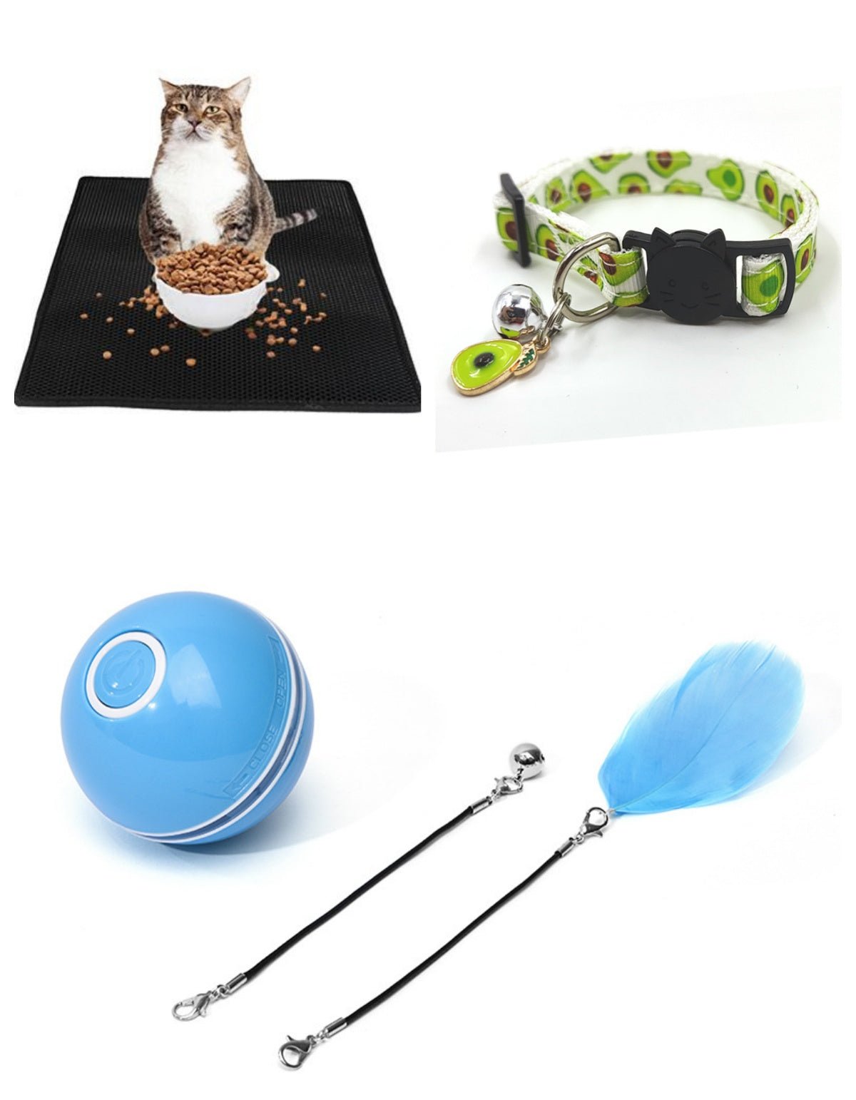 LED Laser Electronic Rolling Pet Funny Cat Toy Ball - RICALOUX