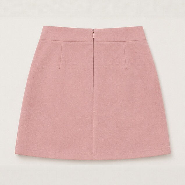 Retro Tassel-studded Faux Suede A-line Mini Skirt by Ricaloux