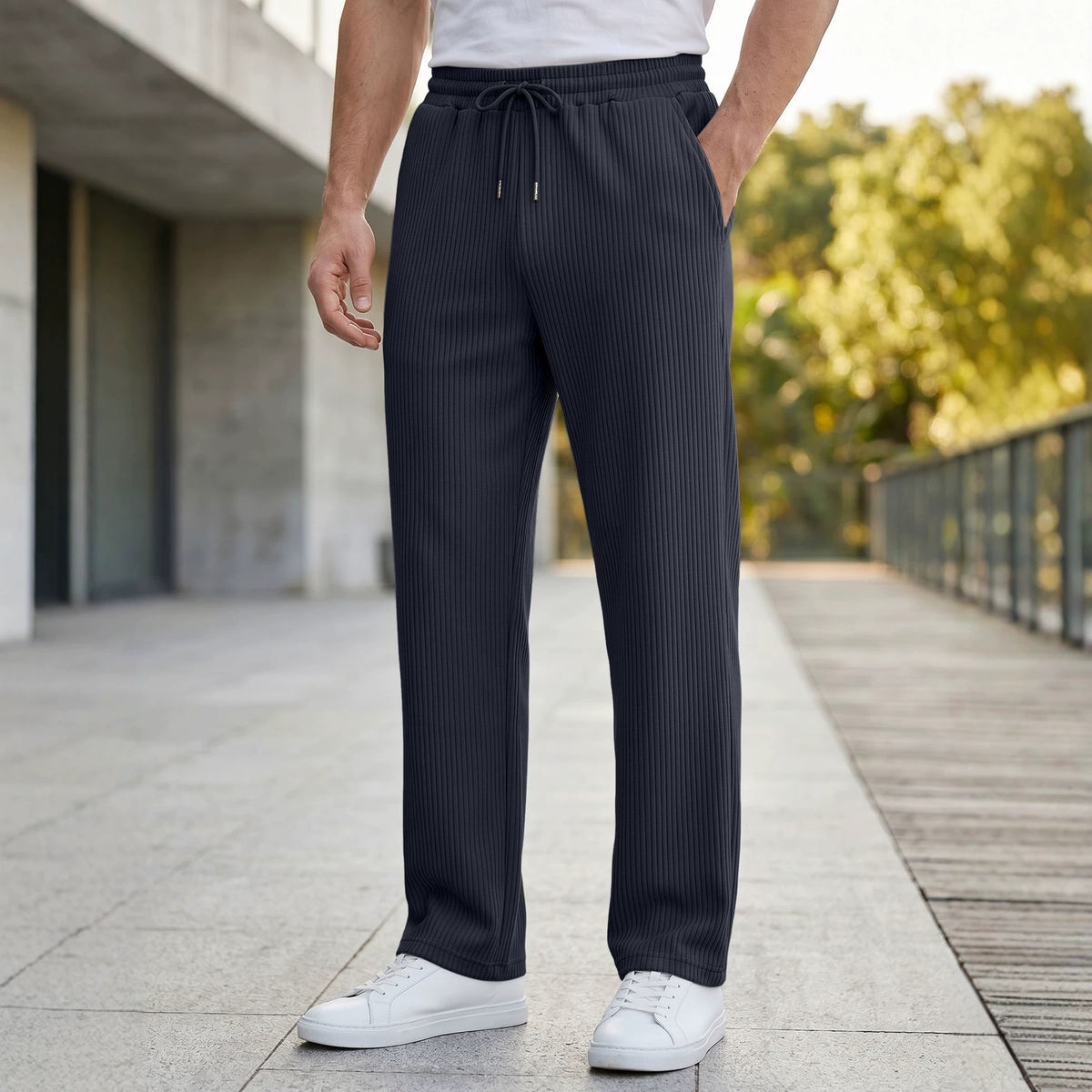 Men's Loose Straight Casual Trousers by Ricaloux