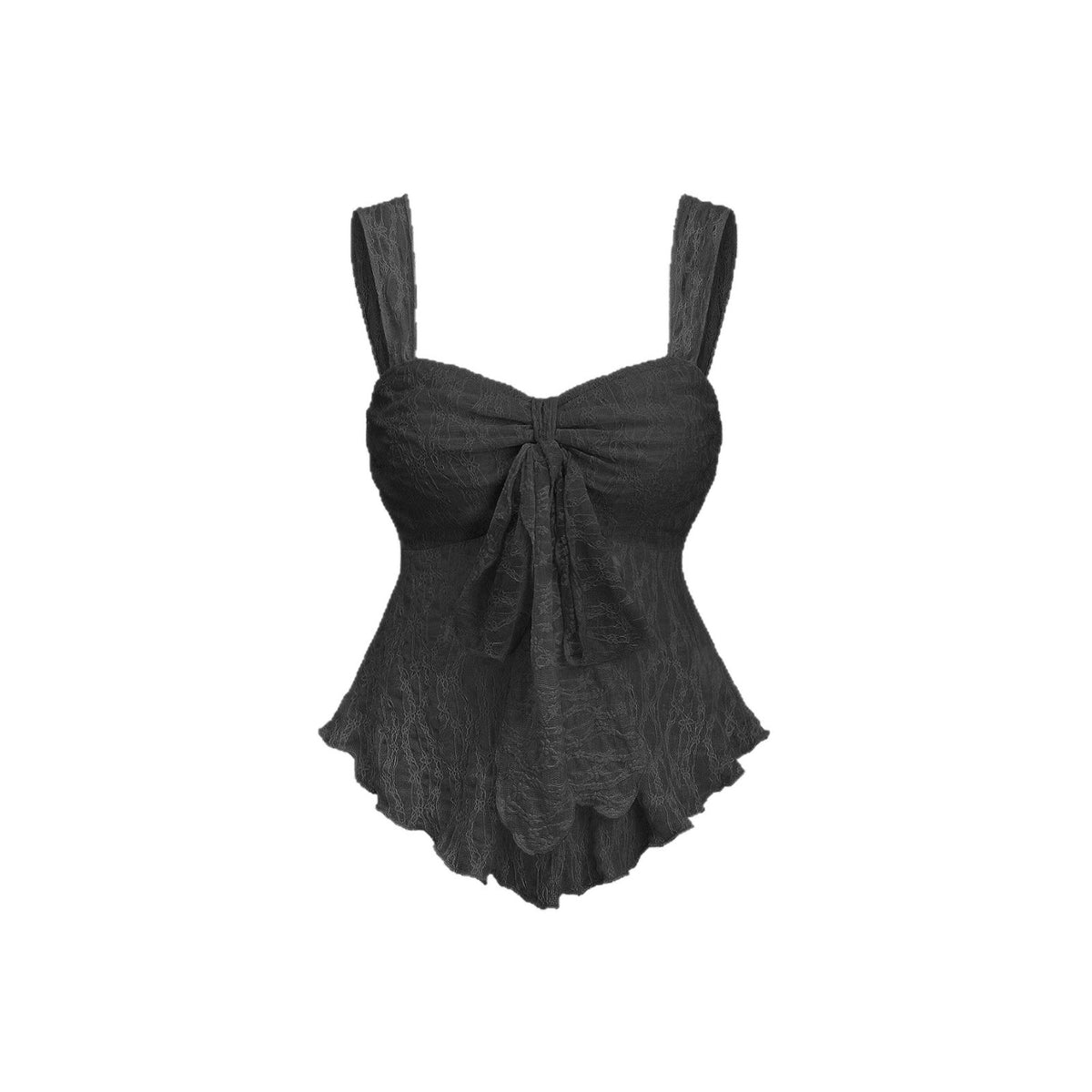 French-style Solid-color Lace Jacquard Camisole Top – Premium 0 | RICALOUX