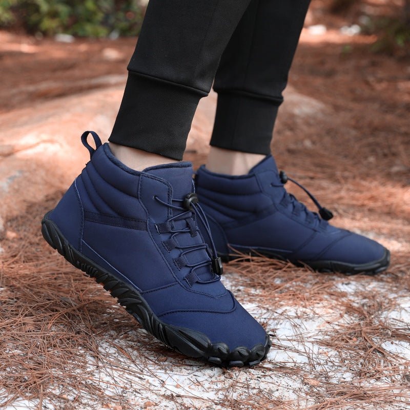 Fleece-lined Waterproof Snow Warm Breathable Couple High-top Casual Cotton Shoes - RICALOUX