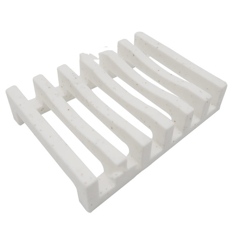 Creative Silicone Drain Soap Box Soap Box Soap Holder Silicone Draining Portable by Ricaloux
