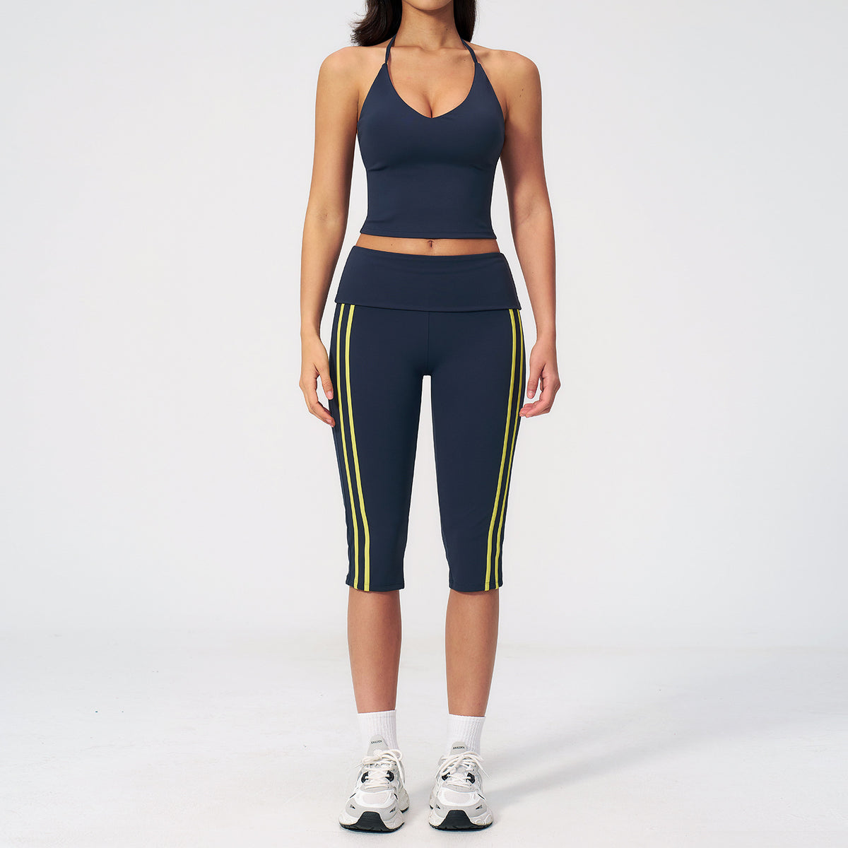 Womens Shock-Proof Yoga Outfit With A Beautiful Back Design by Ricaloux