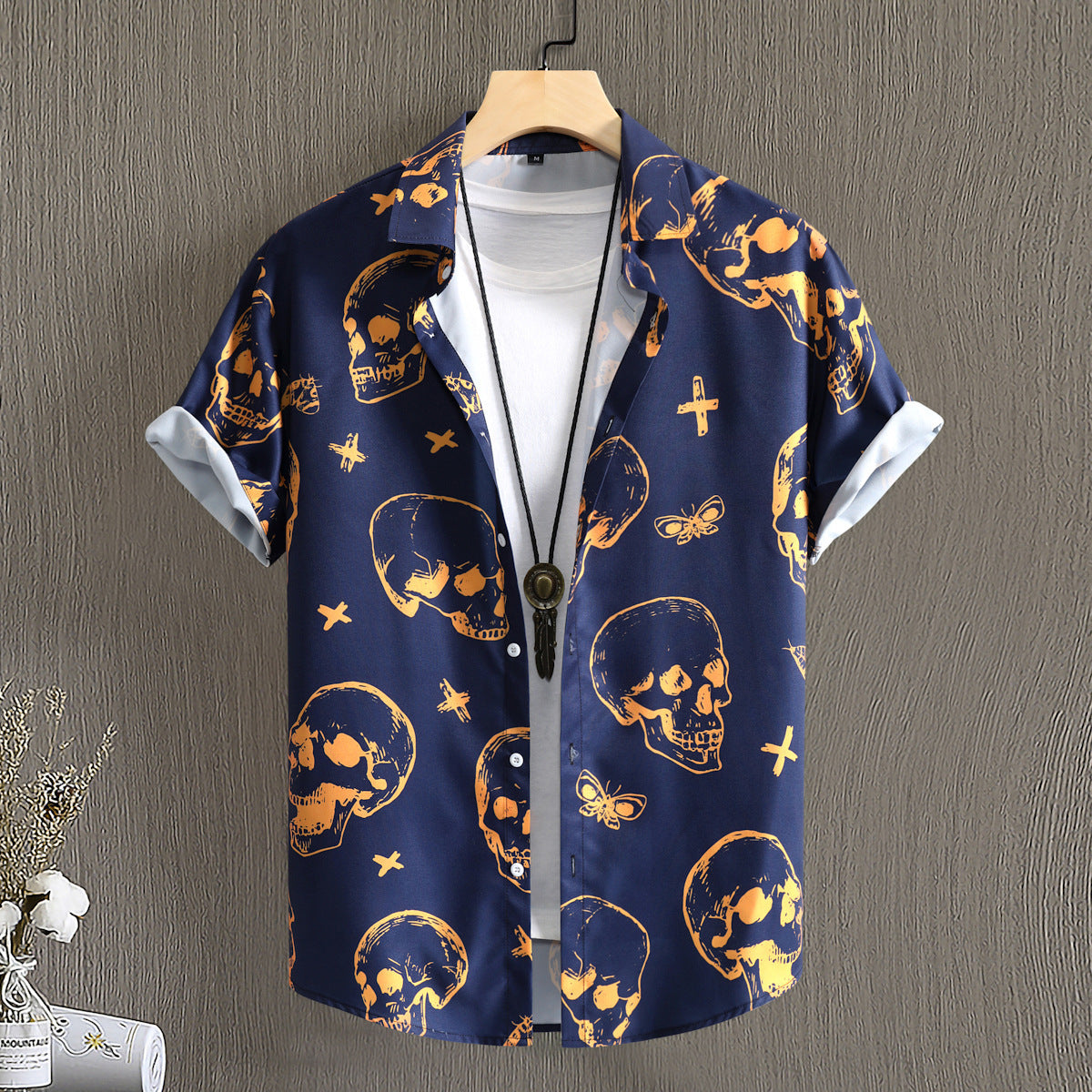 Mens Short-sleeve Fashion Print Shirt – Premium 0 | RICALOUX