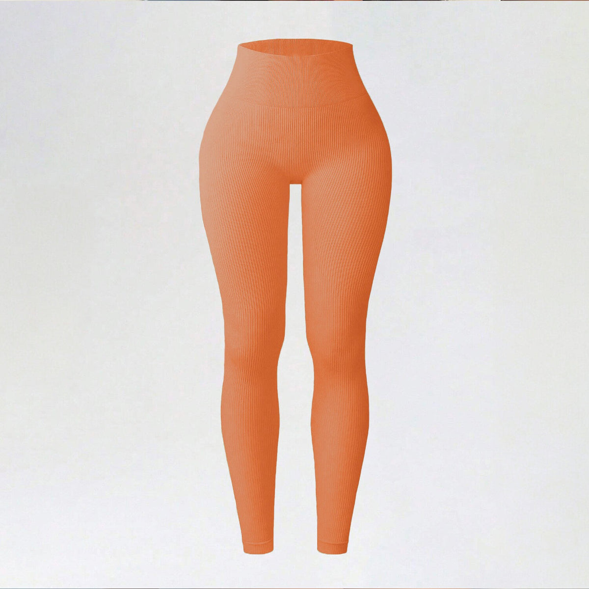 Ribbed Seamless Yoga Pants For Autumn And Winter, High-waisted Tight Sports Leggings, Yoga Apparel Leggings by Ricaloux