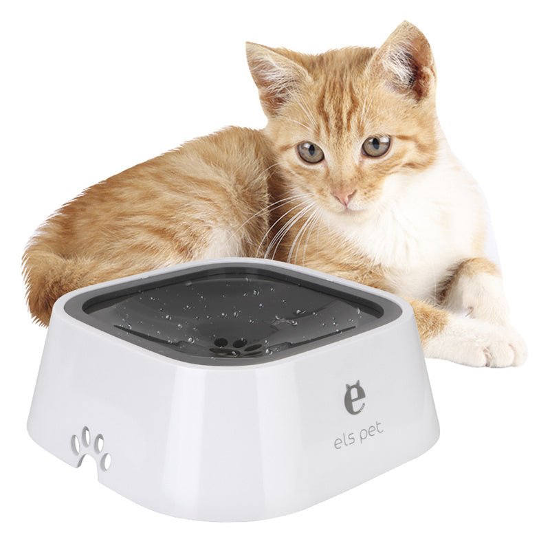 1.5L Cat Dog Water Bowl Carried Floating Bowl Anti-Overflow Slow Water Feeder Dispenser Pet Fountain ABS&PP Dog Supplies - RICALOUX