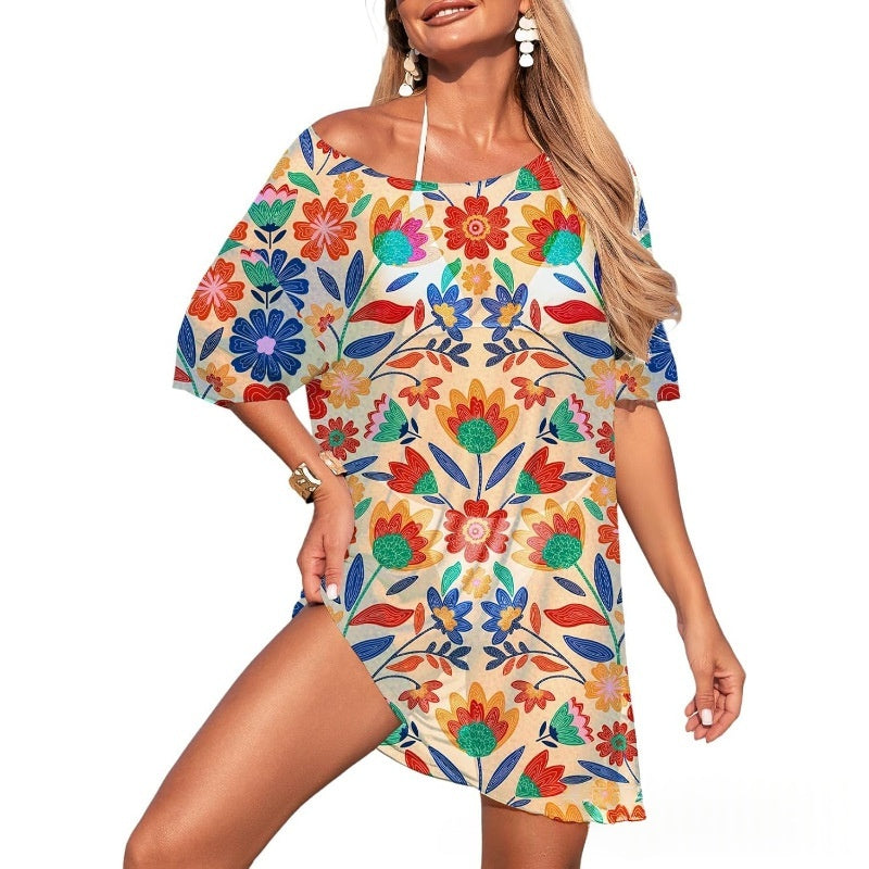 Womens Swimsuit Sheer Mesh Sun-Protective All-Match Cover-Up by Ricaloux