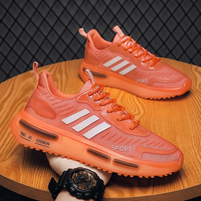 Air Cushion Sports Shoes Men Lace-up Sports Sneakers Outdoor Breathable Casual Shoes Walking by Ricaloux