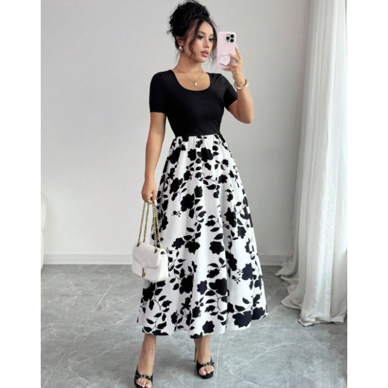 Summer European And American-style New-print Dress by Ricaloux