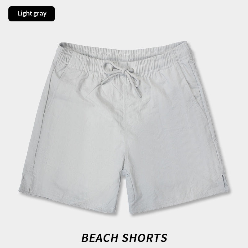 Solid-color Casual Breathable Quick-drying Straight-leg Mens Beach Shorts – Premium 0 | RICALOUX