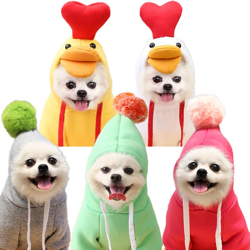 Cute Fruit Dog Clothes For Small Dogs Hoodies Winter Warm Fleece Pet Clothing Puppy Cat Costume Coat For French Chihuahua Outfit - RICALOUX