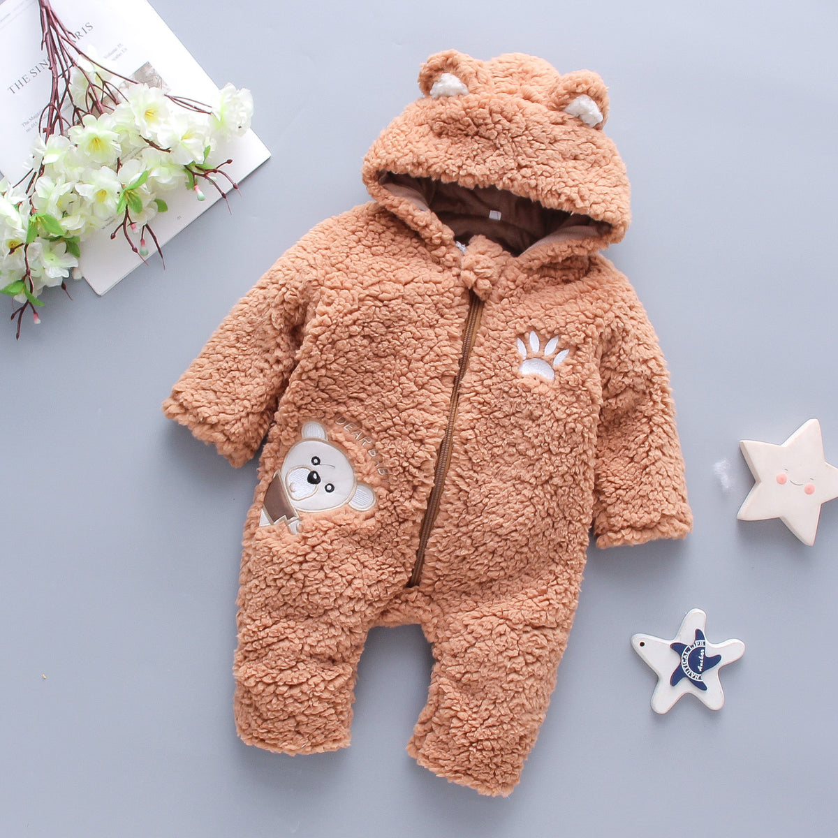 Winter Baby Boy Girl Romper Cotton Clothes by Ricaloux