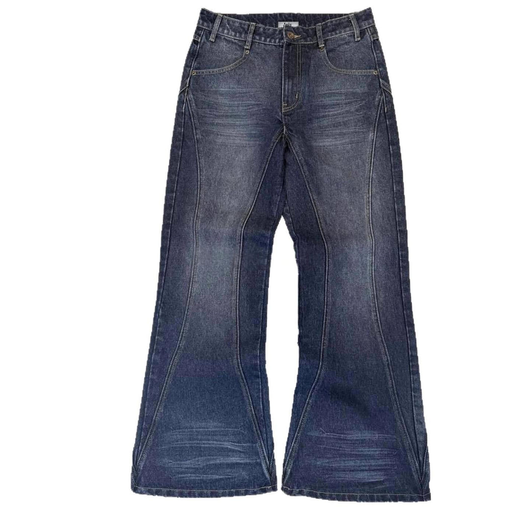Mens Vintage Washed Distressed Jeans by Ricaloux