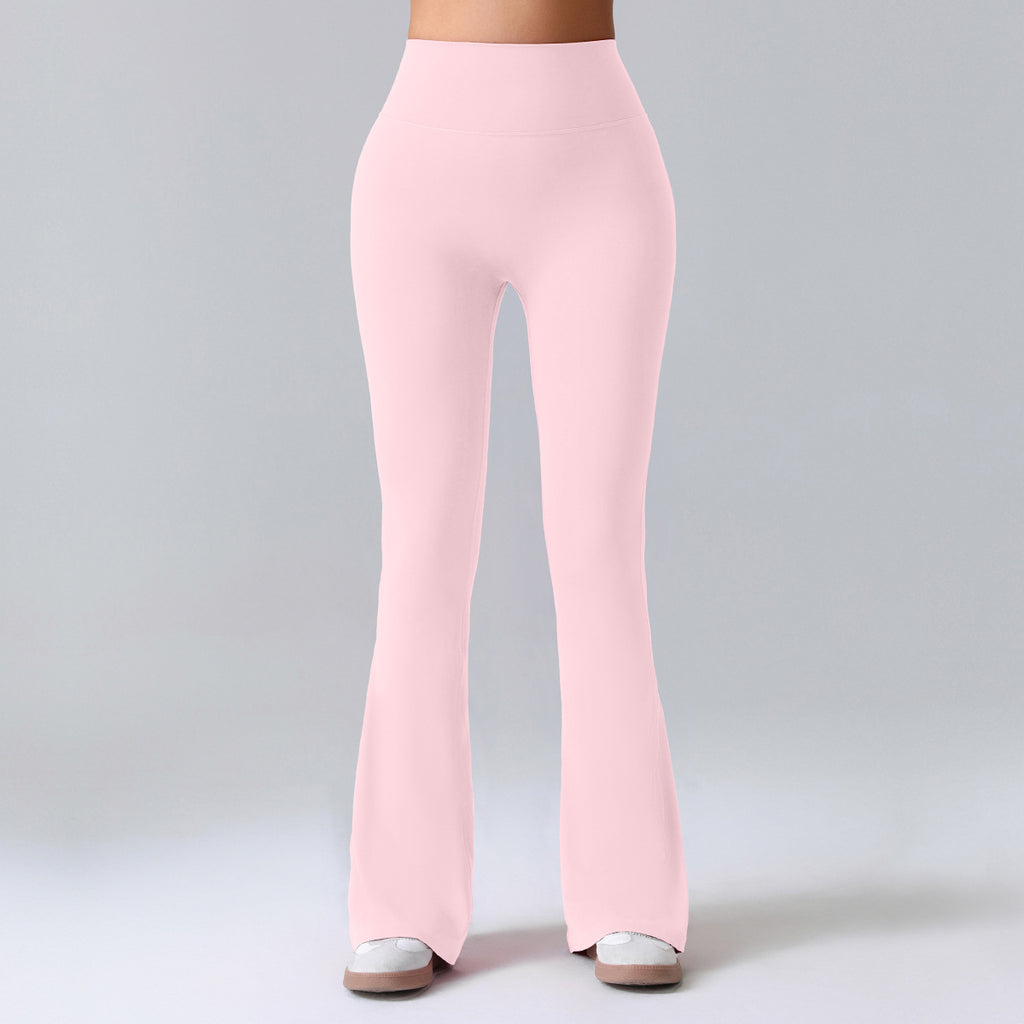 Women's Summer Thin Yoga Pants, Hip-Lifting Flared Fitness Pants, Quick-Dry Stretch Sports Pants, Slim-Fit Bootcut Trousers by Ricaloux