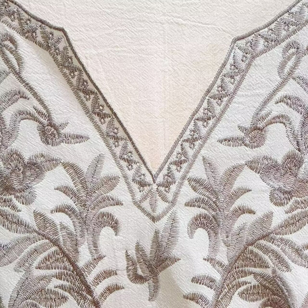 Vacation Style Artistic Dress Ethnic Inspired Embroidered One Piece Dress by Ricaloux