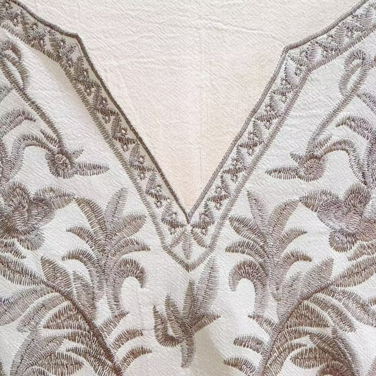 Vacation Style Artistic Dress Ethnic Inspired Embroidered One Piece Dress by Ricaloux
