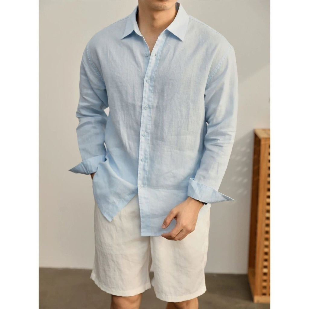 Old-money-style Slim-fit Long-sleeve Shirt – Premium 0 | RICALOUX