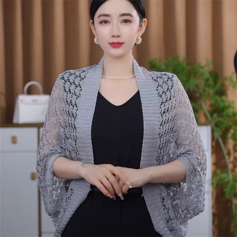Knitted Shawl Fashionable Sun-protection Jacket by Ricaloux