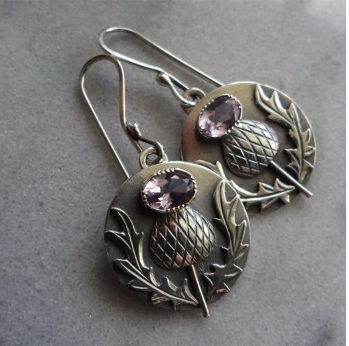 Vintage Jewelry Colorful Gemstone Statement Earrings For Women by Ricaloux