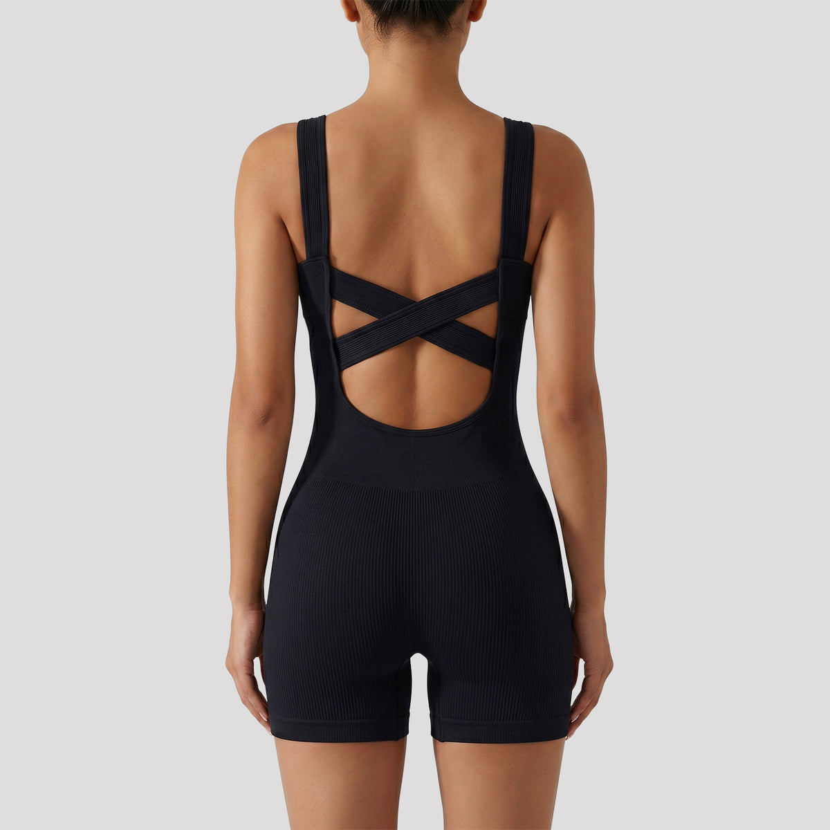 Hollow-out Back-enhancing One-piece Suit by Ricaloux