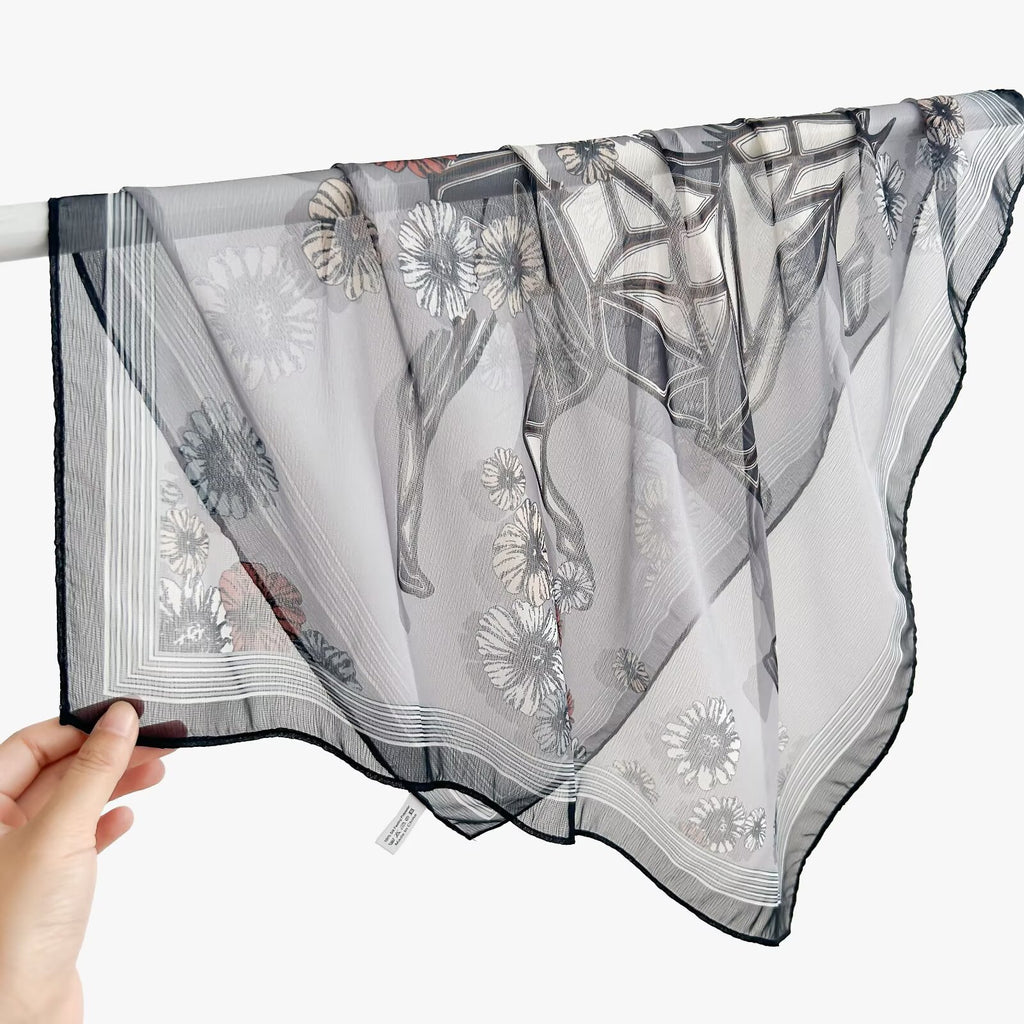 New Breathable Versatile Silk Chiffon Scarf For Women, Also Usable As A Shawl – Premium 0 | RICALOUX